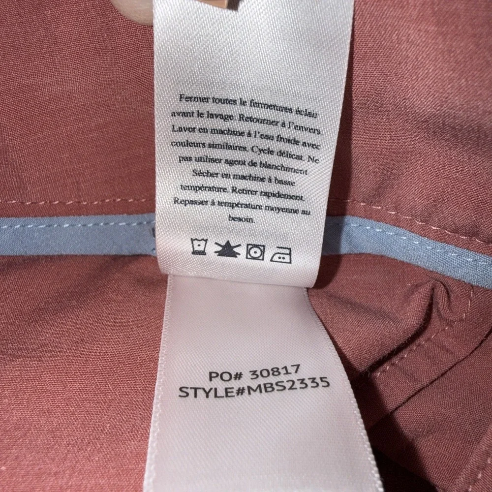 FAHERTY Pink Men's All Day Chino Shorts Stretch Cotton Blend Sz 32 Inseam 9